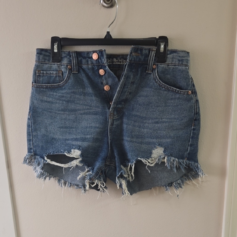 Wild Fable Blue Distressed Jean Shorts